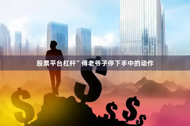 股票平台杠杆”傅老爷子停下手中的动作